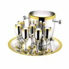 Ла Перле - Набор для шампанского на 6 персон (с золотым декором)
